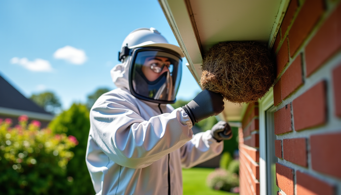 Destruction de nid de frelons : guide des tarifs et devis gratuits en 2026