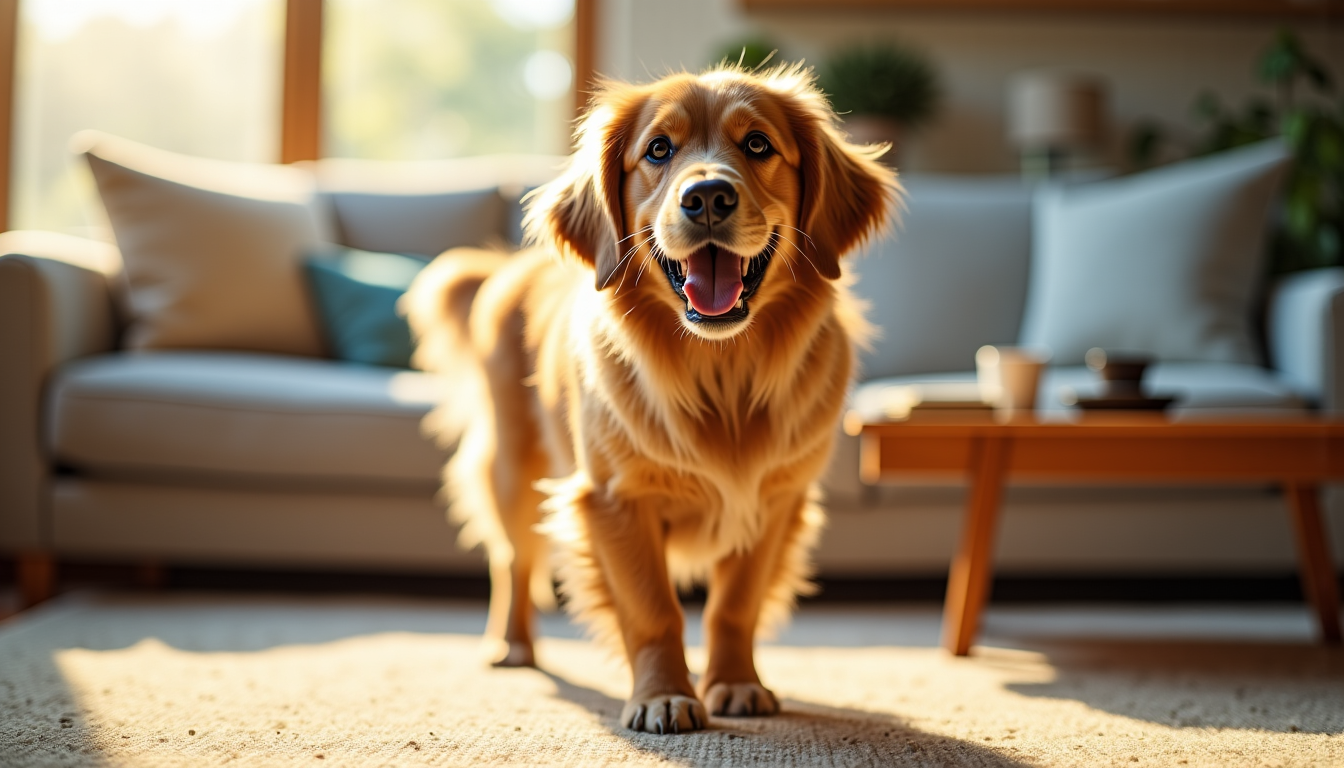 Protégez votre maison des poils de golden retriever